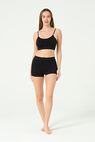 FOREVER MORE Σετ 2 γυναικεία Basic Boxer χωρίς ραφές & εύκαμπτο μπουστάκι με λεπτό λουράκι χωρίς ραφές