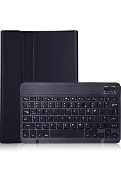 Fogy Samsung Tab S7 FE 12.4 İnç Uymlu Bluetooth Türkçe Q Klavyeli Kılıfı (TABLET DEĞİLDİR) Kapak