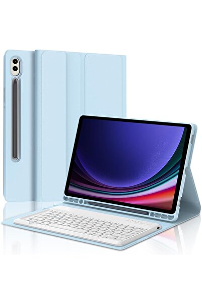 Fogy Samsung Galaxy Tab S9 FE+Plus 12,4 Uymlu Bluetooth Türkçe Q Klavyeli Kılıfı (TABLET DEĞİLDİR)