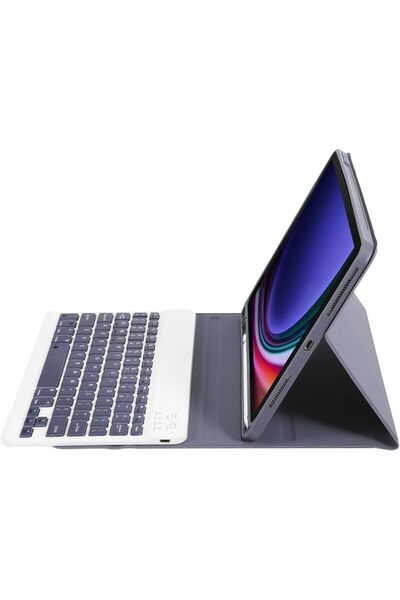 Fogy Samsung Tab S7 FE 12.4 İnç Uymlu Bluetooth Türkçe Q Klavyeli Kılıfı (TABLET DEĞİLDİR) Kapak