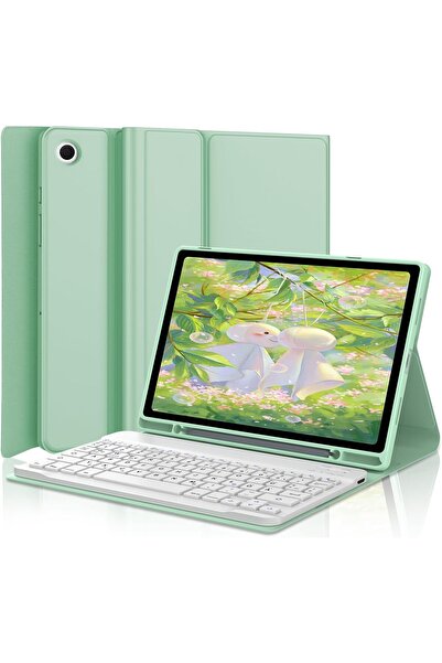Fogy Samsung Galaxy Tab A8 10.5" 2022 SM-X200 için Çıkarılabilir Bluetooth Klavyeli Klavye Kılıfı