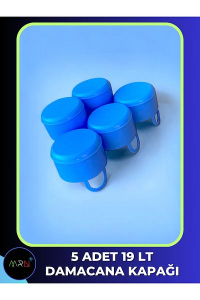 Mirvano 5 Pieces of Bottle Lid, Plastic Lid for 19 lt Bottle, Blue Lid