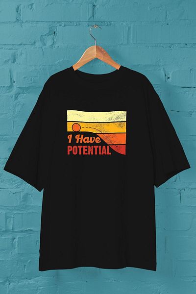 Pisa Art Tricou oversize negru unisex - Imprimat potențial fizic