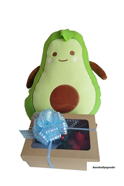 banahediyegonder Sevgililer Günü Hediyesi Avokado Yastık-çelik Kalp Kolye-hel...