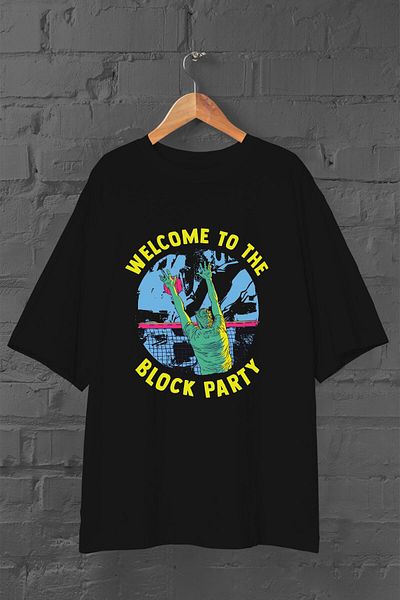 Pisa Art Volleyball Block Party - Μπλουζάκι με στάμπα βόλεϊ Unisex μαύρο oversize