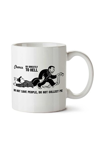 ART HEDİYE Supernatural Monopoly Go Directly To Hell iki Tarafı Baskılı Kupa ...