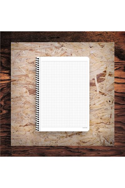 KESKİN COLOR دفتر ملاحظات سلكي ذو غطاء من الورق المقوى مقاس 16 × 22 سم 80 ورقة مع صفحة بيضاء