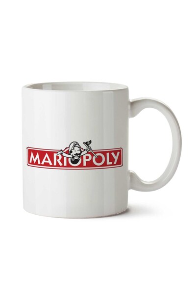 ART HEDİYE كوب سوبر ماريو مونوبولي مطبوع على الجانبين