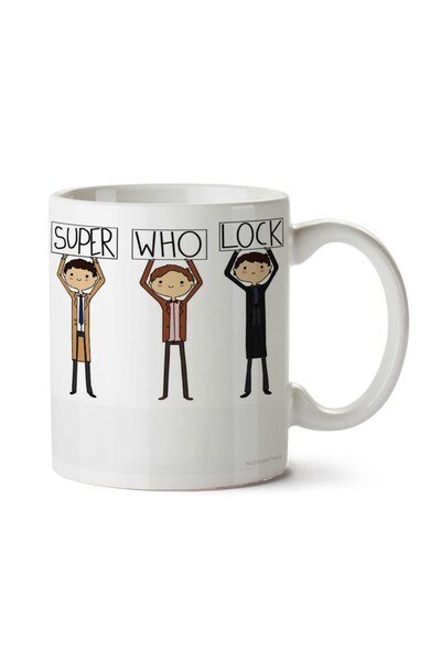 ART HEDİYE كوب Super who Lock Signs مطبوع على الجانبين