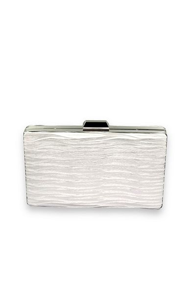 Biçanta Βραδινό φόρεμα Mother of Pearl Πλισέ σατέν τσάντα με μεταλλικές λαβές Αρραβώνας γάμου Henna Evening Bag Graduation