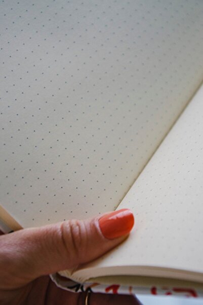 CoNotes دفتر ملاحظات منقط بغطاء صلب/ جدول أعمال غير مؤرخ - مجلة رصاصة