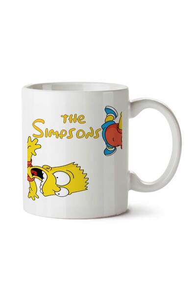 ART HEDİYE The Simpsons - كوب بارت سيمبسون مطبوع على الجانبين