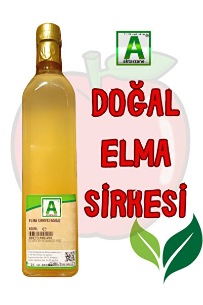 Aktarzane Elma Sirkesi Doğal Ev Yapımı Sirke Avantajlı Boyut 500ml