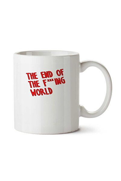 ART HEDİYE كوب مطبوع على الجانبين من THE END OF THE F KING WORLD