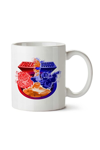 ART HEDİYE كوب Tiger Robocop مطبوع على الجانبين