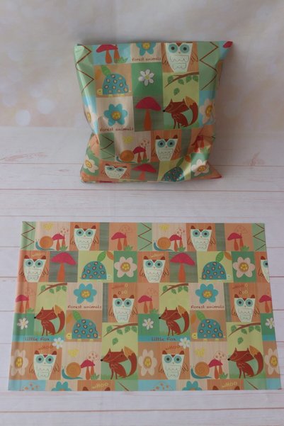 demontecraft Soft Colored, Owl Gift Wrap, Adhesive-taped Children's Gift Wrap...