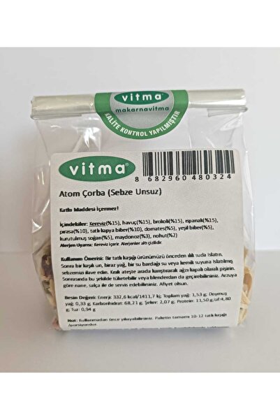 Vitma Atom Çorba 50gr (Sebze Unsuz)