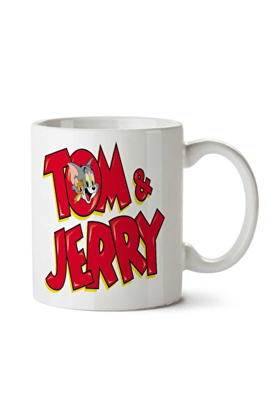 ART HEDİYE كوب توم وجيري توم كات مطبوع على الجانبين