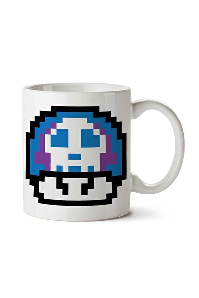 ART HEDİYE كوب سوبر ماريو بطبعة جمجمة الفطر على الجانبين