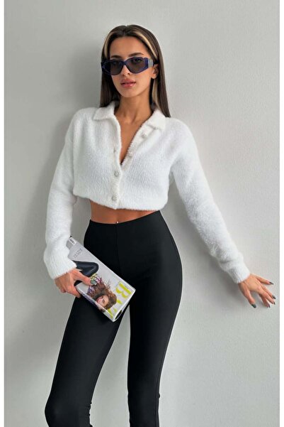 fujya SOFT BUTTON DATAYED KNITWEAR CARDIGAN