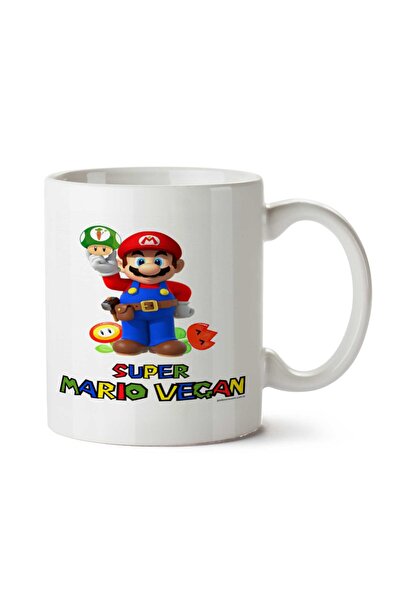 ART HEDİYE كوب سوبر ماريو نباتي مطبوع على الجانبين