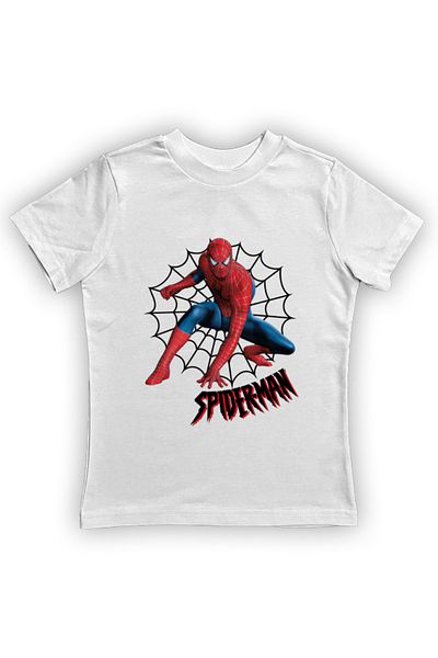 SPIDERMAN printed spider-man cotton combed cloth summer children's T-shirt