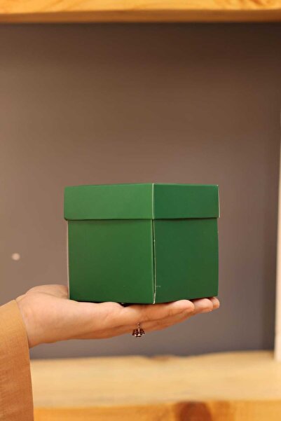 demontecraft Takı Küpe Kolye Kutusu Yeşil 10x10 Dur 1 Adet