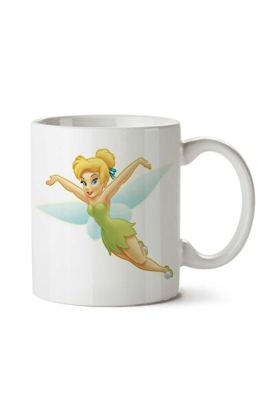ART HEDİYE كوب Tinker-Bell-Free-Download-PNG مطبوع على الجانبين