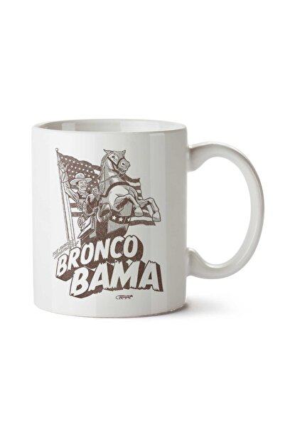 ART HEDİYE كوب مطبوع على الجانبين من The Further Adventures Of Bronco Bama
