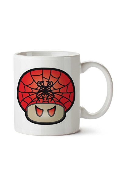 ART HEDİYE كوب سوبر ماريو ماشروم سبايدر مان مطبوع على الجانبين