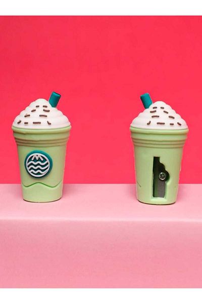 Rota Hediyelik Cute Coffee Cup Drink Pencil Sharpener Children's Gift Girl