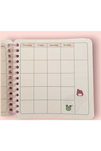 Rota Hediyelik Cute Glittery Kawaii Weekly Planner Sanrio