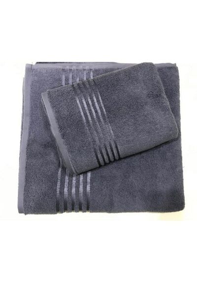 Özdilek Dark Gray Belda Hand and Face Towel 2 Pieces 50x90 cm