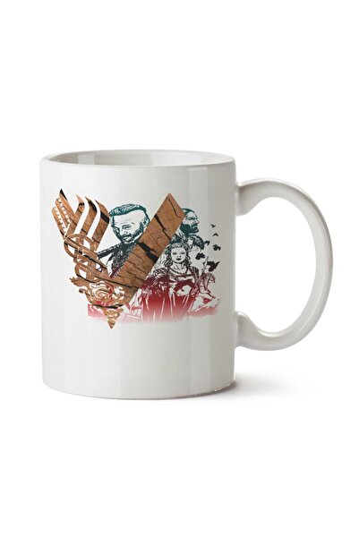 ART HEDİYE كوب مطبوع على الجانبين من سلسلة الفايكنج