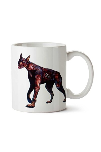 ART HEDİYE كوب زومبي كلب مطبوع على الجانبين