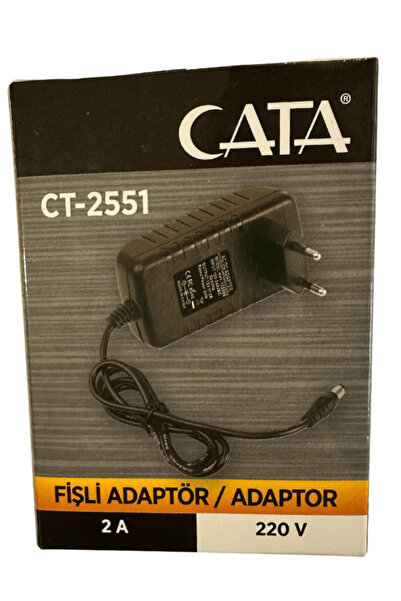 Cata CT-2551 2 Amper 220V Fişli Adaptör