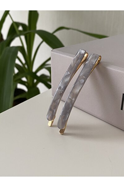 TwinsSis Store Cataramă gri perlată cu 2 închizători