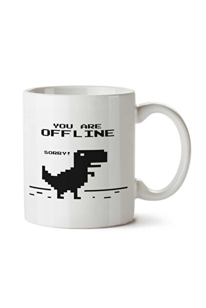 ART HEDİYE كوب مطبوع على الجانبين من You Are Offline بدون إنترنت