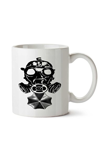 ART HEDİYE قناع جمجمة مظلة على الجانبين مطبوع عليه كوب