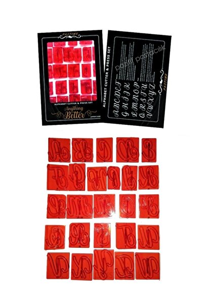 AGN STORE Büyük Harf Alfabe Kesici Ve Transfer Baskı Seti