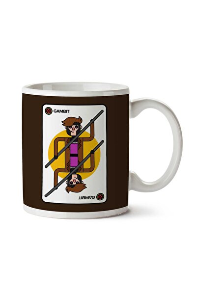 ART HEDİYE كوب X Men Gambit Playing Card مطبوع على الجانبين
