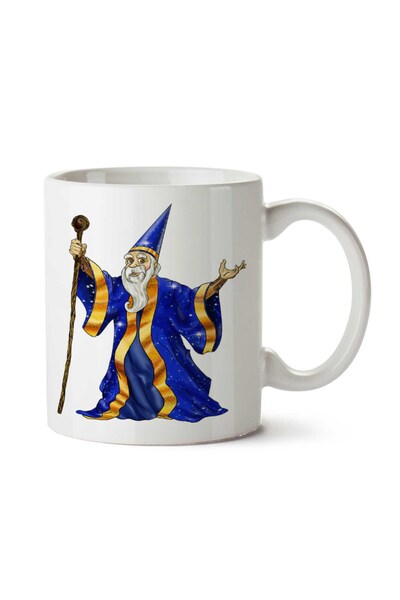 ART HEDİYE كوب مطبوع على الجانبين من Wizard