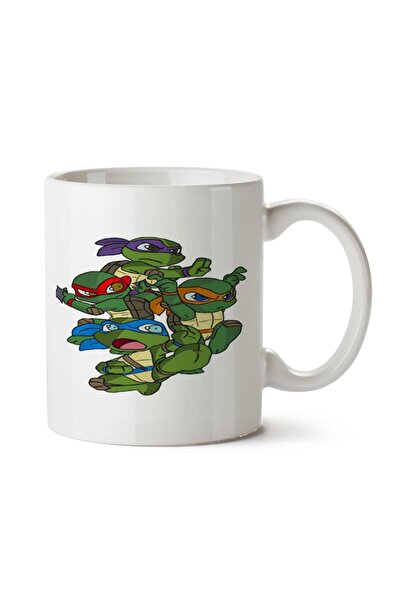 ART HEDİYE كوب مطبوع عليه سلاحف النينجا للأطفال الصغار على الجانبين