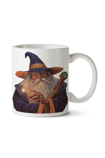 ART HEDİYE كوب Wizard-PNG-Clipart مطبوع على الجانبين