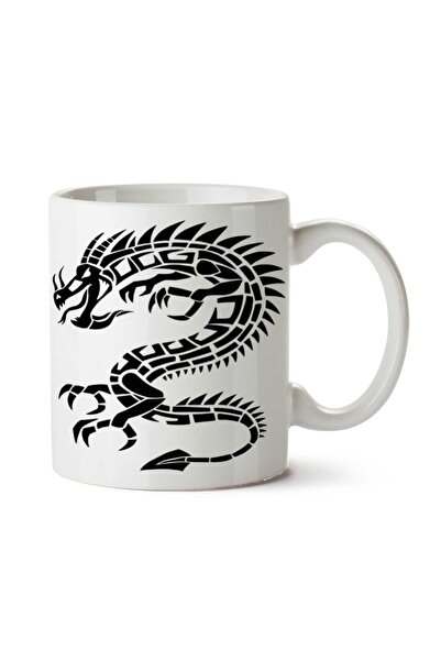 ART HEDİYE Tribal-Skull-Tattoos-PNG-Image Two Side Printed Mug