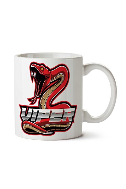 ART HEDİYE كوب فايبر بطبعة ثعبان على الجانبين