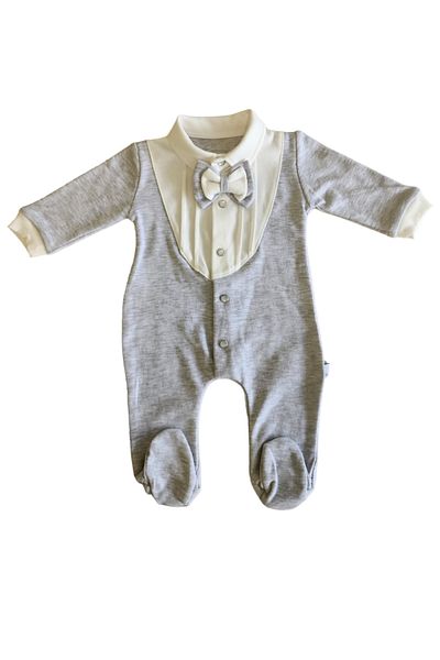 Mymio Baby Boy Tuxedo Jumpsuit