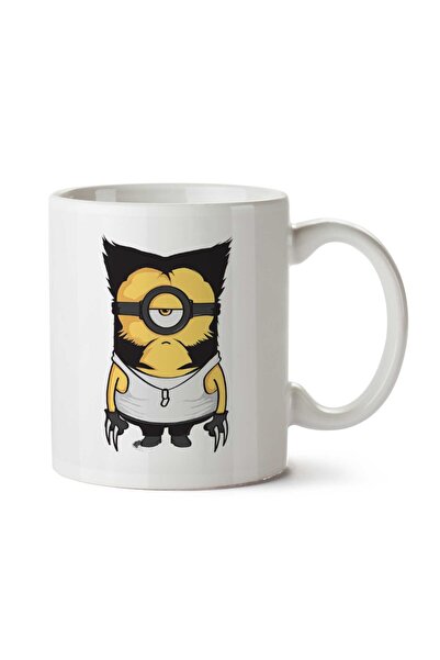 ART HEDİYE كوب Wolvenion Wolverine Minion X Men Minions مطبوع على الجانبين