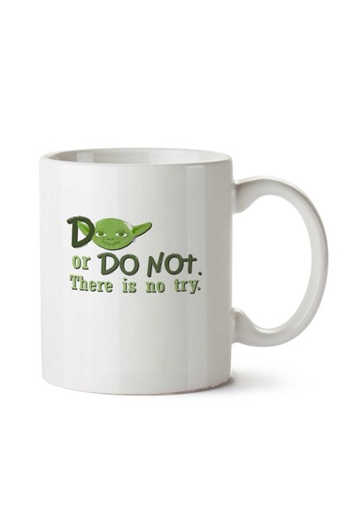 ART HEDİYE كوب مطبوع على الجانبين من Yoda Star Wars