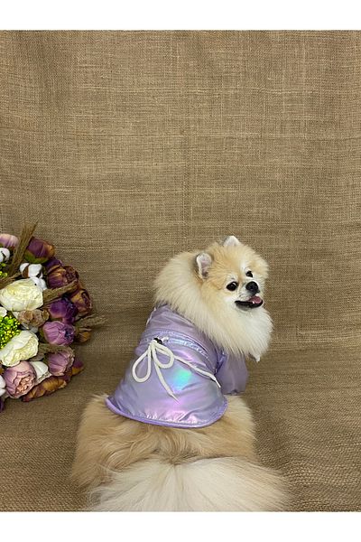 GedyCo Dog&Cat Apparel&Mont&Jacket&Raincoat Lilac Fleece Coat